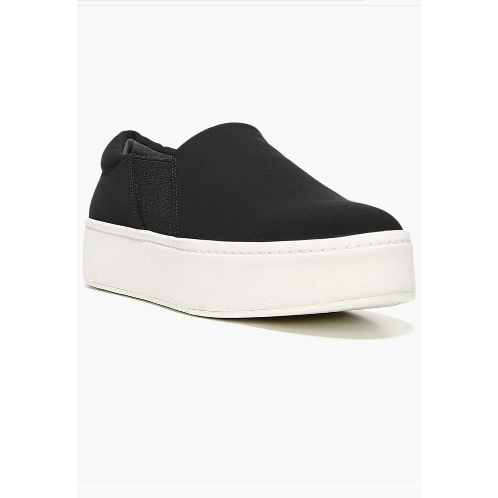 Vince Warren Platform Sneaker in Black Nylon Women's Sz 6.5 Slip On Minimalist